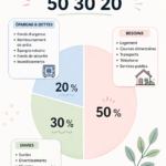 Illustration d'une femme utilisant un planificateur budgétaire pour gérer ses finances