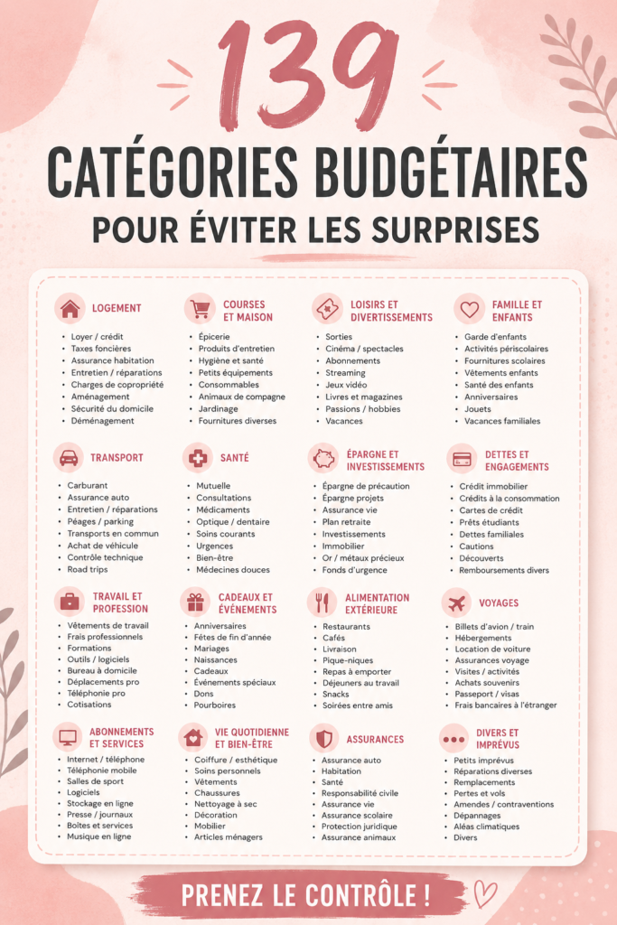 Femme souriante en train de gérer son budget avec des catégories bien définies