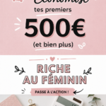 Femme souriante observant des graphiques d'épargne et des finances personnelles