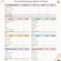 Femme utilisant un planner financier pour organiser son budget