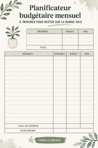 Femme utilisant un planner de budget pour gérer ses finances