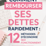 Femme souriante planifiant son budget pour rembourser ses dettes.
