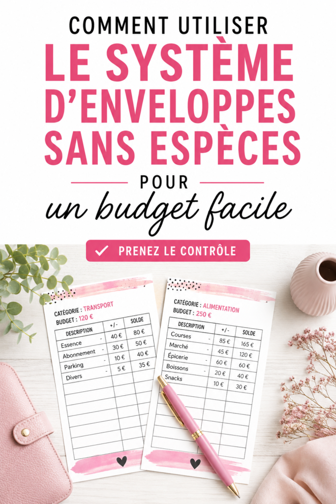 Femme souriante utilisant le système des enveloppes pour gérer son budget