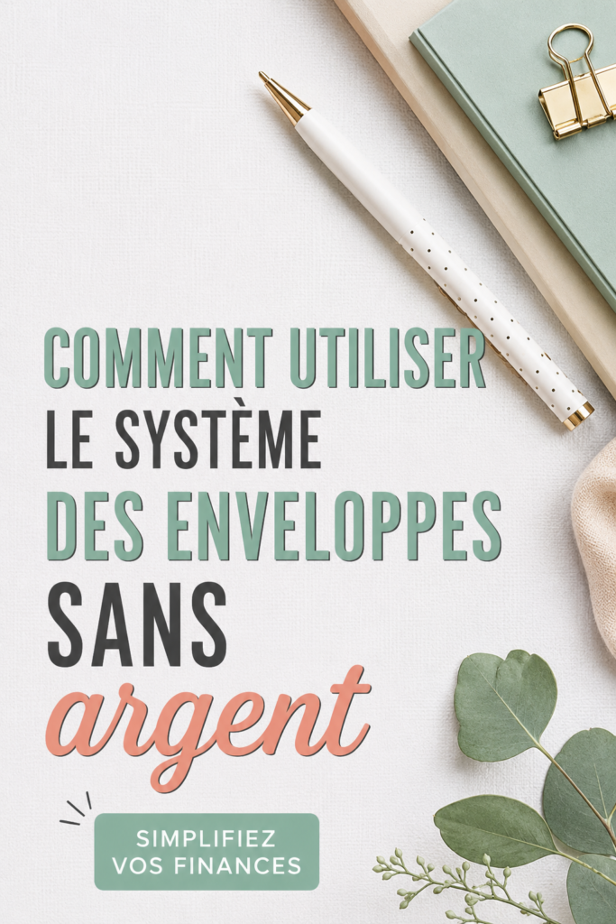 Femme heureuse utilisant un système d'enveloppes pour gérer son budget