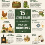 Visuel d'un jardin économique et productif mettant en avant des légumes frais cultivés soi-même.