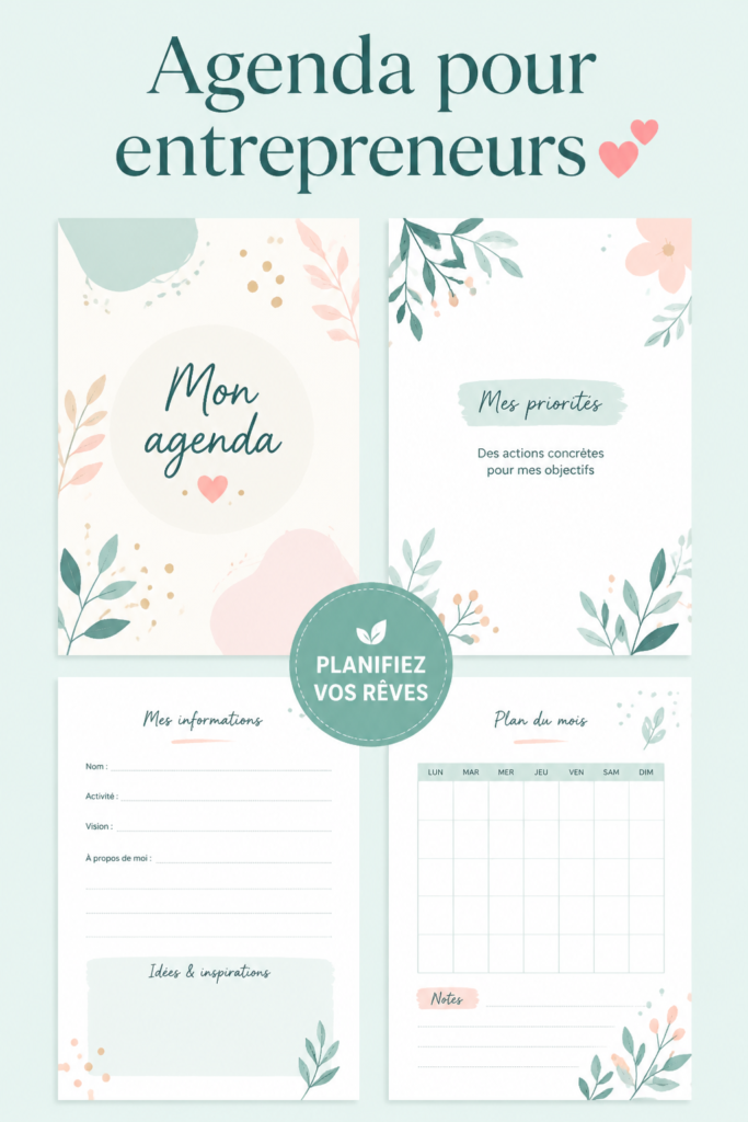 Femme utilisant un agenda pour planifier ses activités professionnelles.