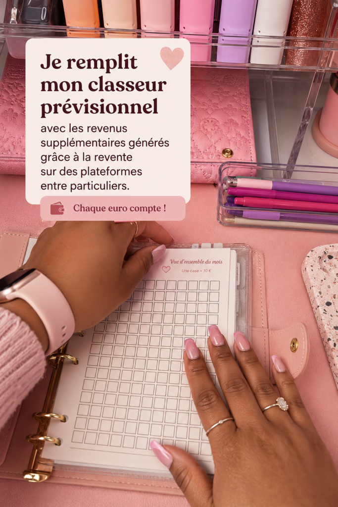 Un tableau de budget avec des enveloppes pour le cash stuffing, représentant une méthode efficace de gestion financière.