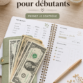 Un carnet et des enveloppes illustrant la méthode de cash stuffing pour gérer les finances.