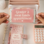 Femme réfléchissant à l'achat de son appartement en consultant son budget