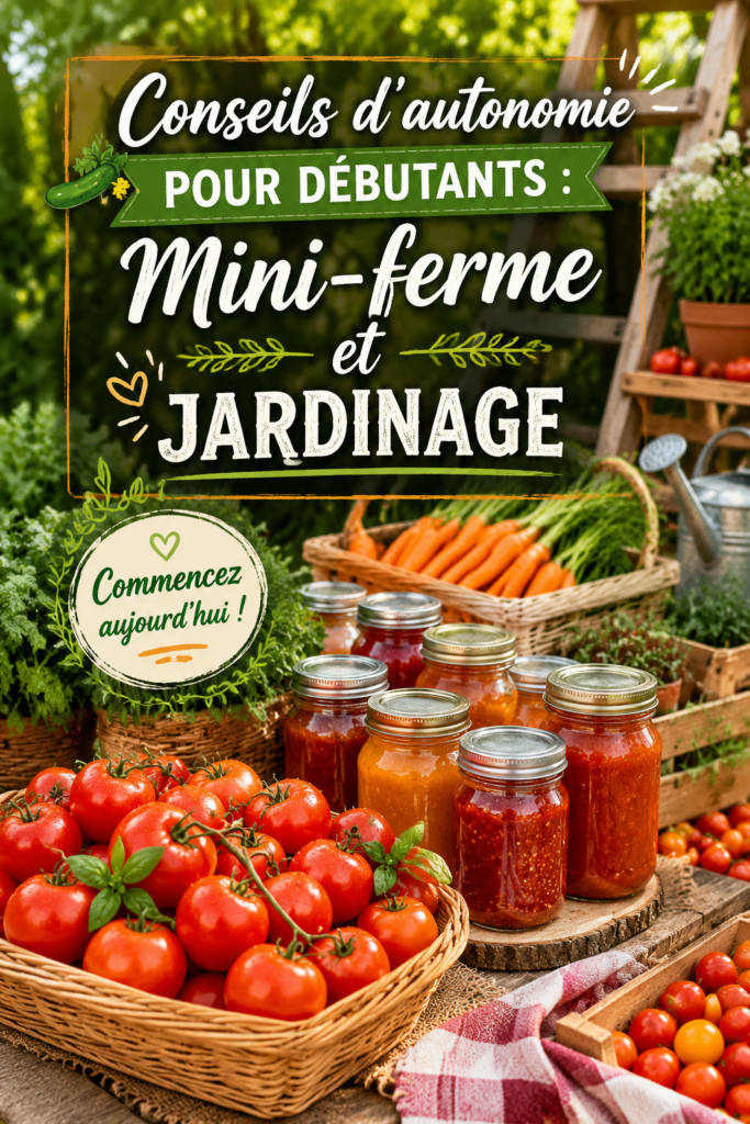 Un jardin potager en pleine croissance avec des légumes et des herbes aromatiques.