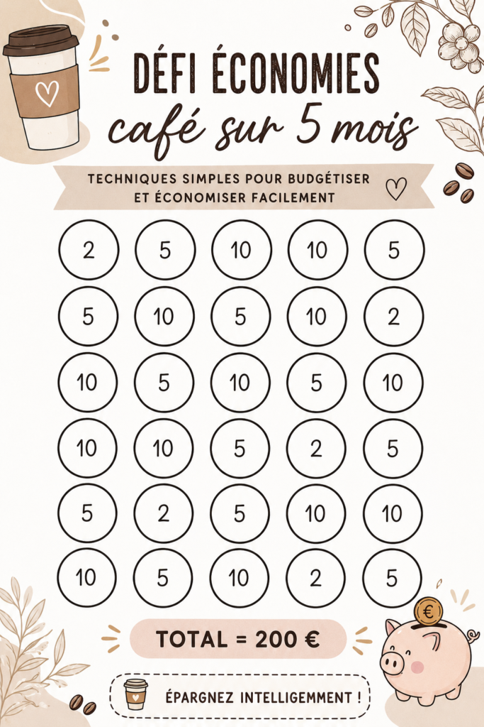 Une tasse de café sur un bureau avec un carnet d’épargne au premier plan.