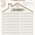 Femme souriante regardant un plan de maison, représentant le défi d'épargne pour acheteur potentiel.