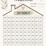 Femme souriante regardant un plan de maison, représentant le défi d'épargne pour acheteur potentiel.
