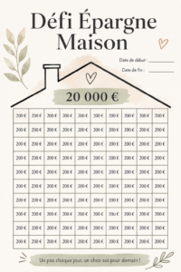 Femme souriante regardant un plan de maison, représentant le défi d'épargne pour acheteur potentiel.