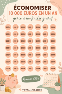 Image d'une femme utilisant un tracker de finances sur son ordinateur pour gérer ses économies.