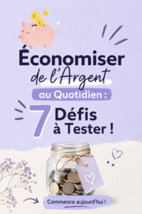 Une femme souriante prenant des notes sur un budget d'économie comme défi