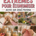 Une femme souriante consultant son budget sur son portable.
