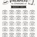 Fonds vacances avec des économies pour un projet de voyage