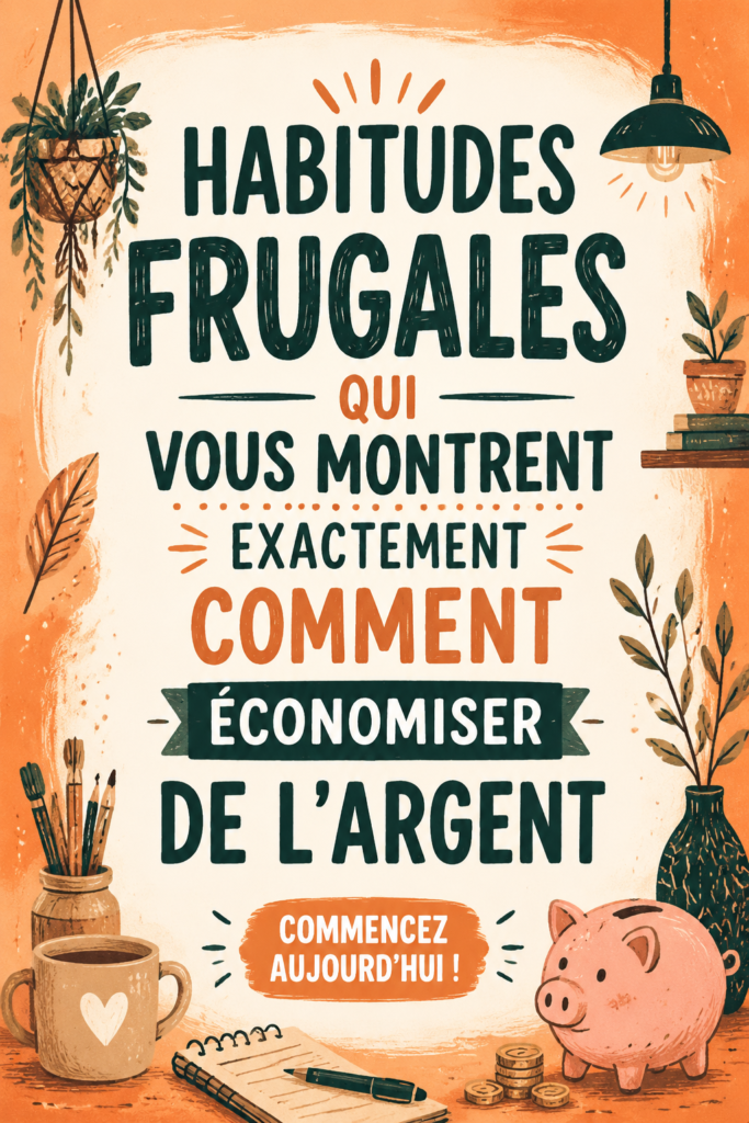 Femme tenant un pot d'épargne avec un sourire satisfait, illustrant un mode de vie frugal.