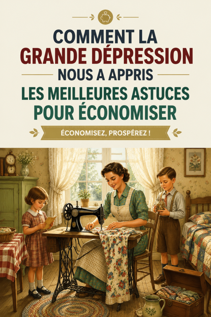 Image représentant une femme réfléchissant à son budget avec des documents financiers et des économies.