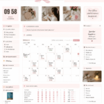 Planificateur Glow Up 2026 présenté avec un design esthétique et inspirant