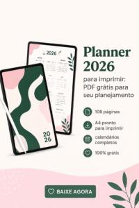 planner 2026 à imprimer gratuit avec des couleurs vives