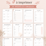 plannings hebdomadaires imprimables gratuits pour s'organiser