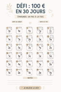 Femme réfléchissant à des astuces pour économiser 100 € en 30 jours.