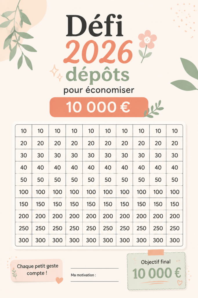 Femme souriante tenant un cochon tirelire, illustrant le défi d'épargner en 2026.