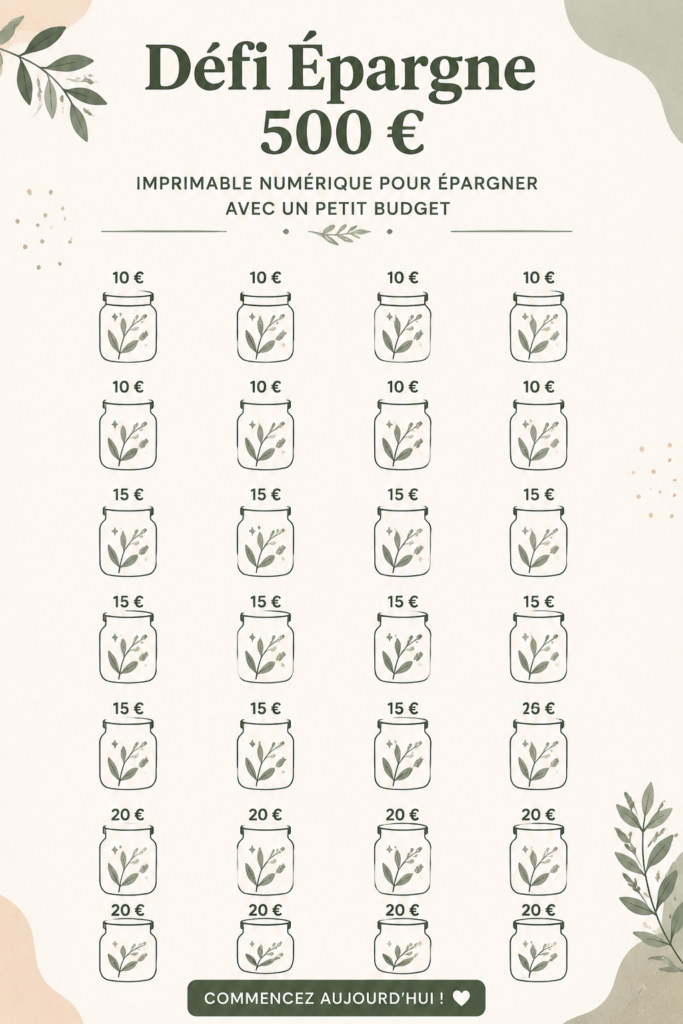 Défi épargne de 500 idées pour améliorer sa gestion budgétaire