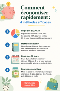 Une femme examine son budget sur une tablette, avec des notes financières à proximité, représentant la gestion de son argent.
