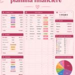 Une feuille de calcul financière ouverte sur un ordinateur, avec des graphiques de budget.