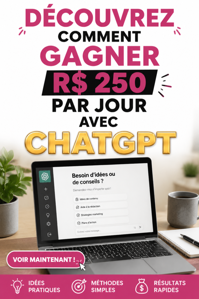 Femme utilisant ChatGPT pour discuter de méthodes de gain financier.