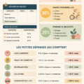 Femme souriante utilisant une application de gestion de budget sur son téléphone