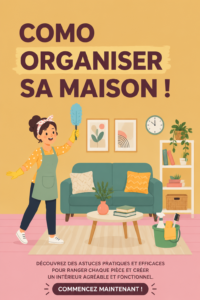 Intérieur d'une maison organisée avec un espace de vie agréable et bien rangé, soulignant l'importance de l'organisation pour la gestion budgétaire.
