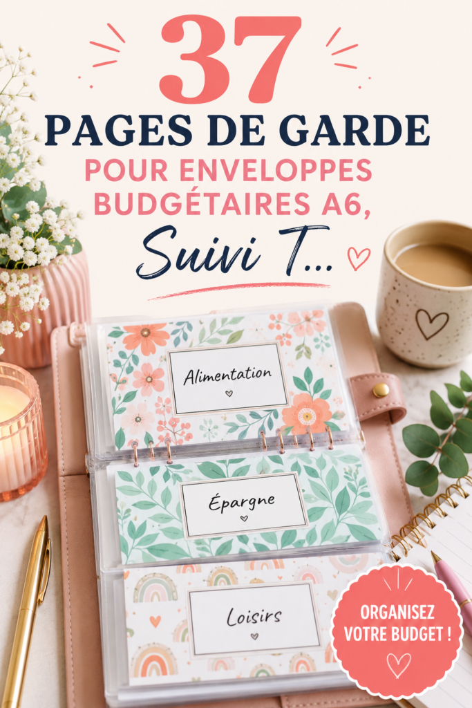 Modèles de pages de garde pour enveloppes budgétaires