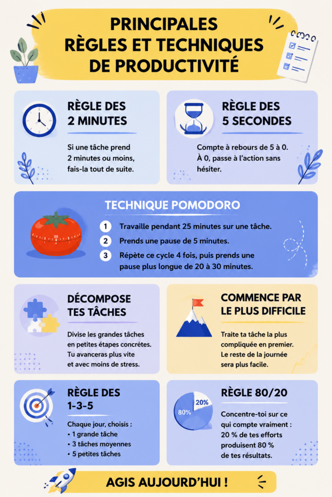Femme travaillant de manière productive à son bureau avec un planning visible.
