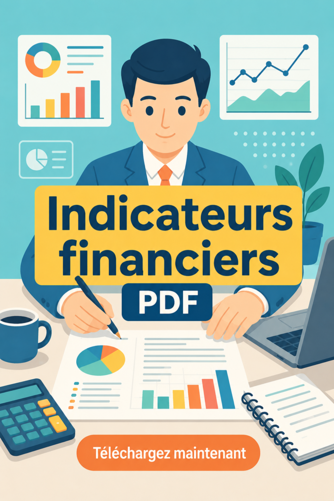 Femme analysant des indicateurs financiers sur un ordinateur