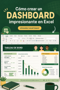 Dashboard Excel sur les finances personnelles avec graphiques et données