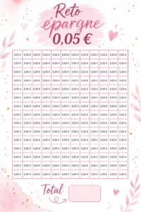 Femme souriante avec une tirelire, illustrant le défi d'épargne des 0,05€ pour améliorer sa gestion budgétaire.