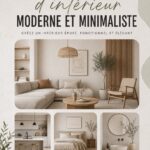 Salon moderne avec un design minimaliste