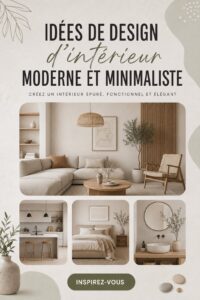 Salon moderne avec un design minimaliste