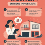 Femme réfléchissant à un investissement immobilier avec un carnet et un crayon