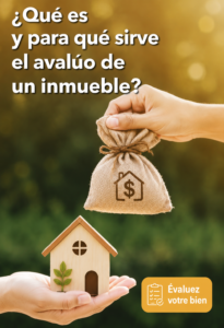 Image d'un professionnel effectuant une évaluation immobilière avec des documents et un ordinateur.