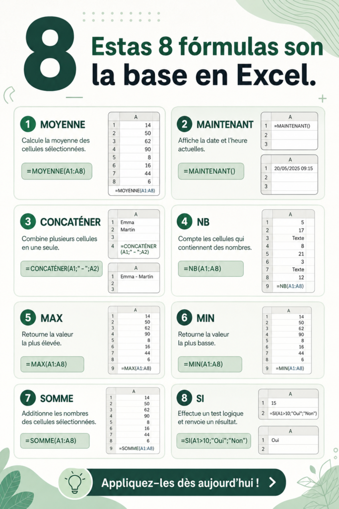 Un tableau Excel montrant des formules pour la gestion budgétaire
