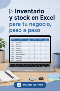 Femme gérant son inventaire sur Excel, centrée sur son ordinateur avec des graphiques et tableaux.