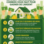 Femme souriante examinant des plans d'investissement immobilier.