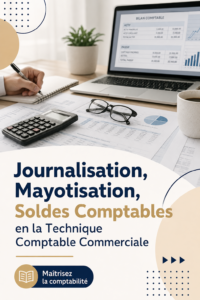 Femme souriante en train de gérer son budget avec un ordinateur portable et un carnet.