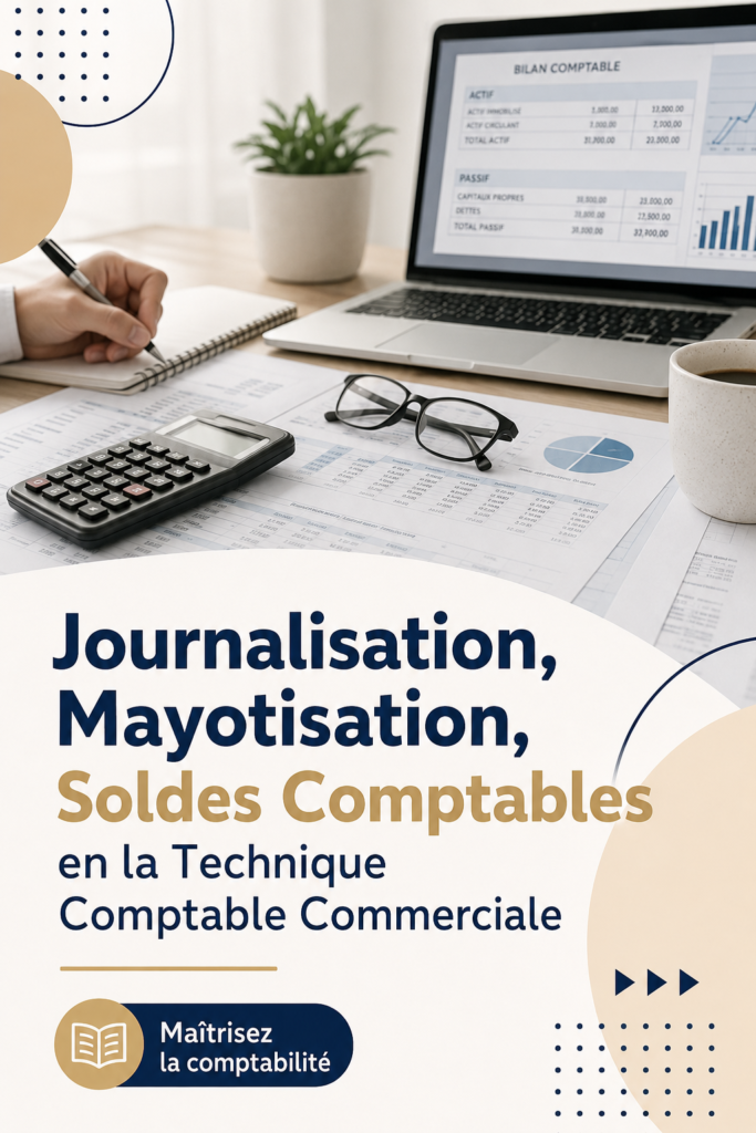 Femme souriante en train de gérer son budget avec un ordinateur portable et un carnet.