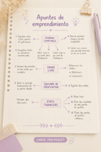 Femme souriante regardant des notes de gestion budgétaire